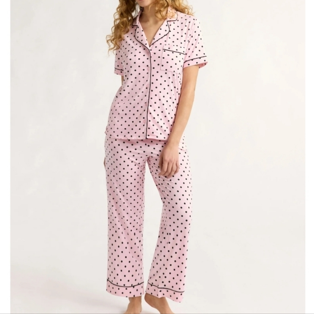 Polka Dot Pink Pajama Set